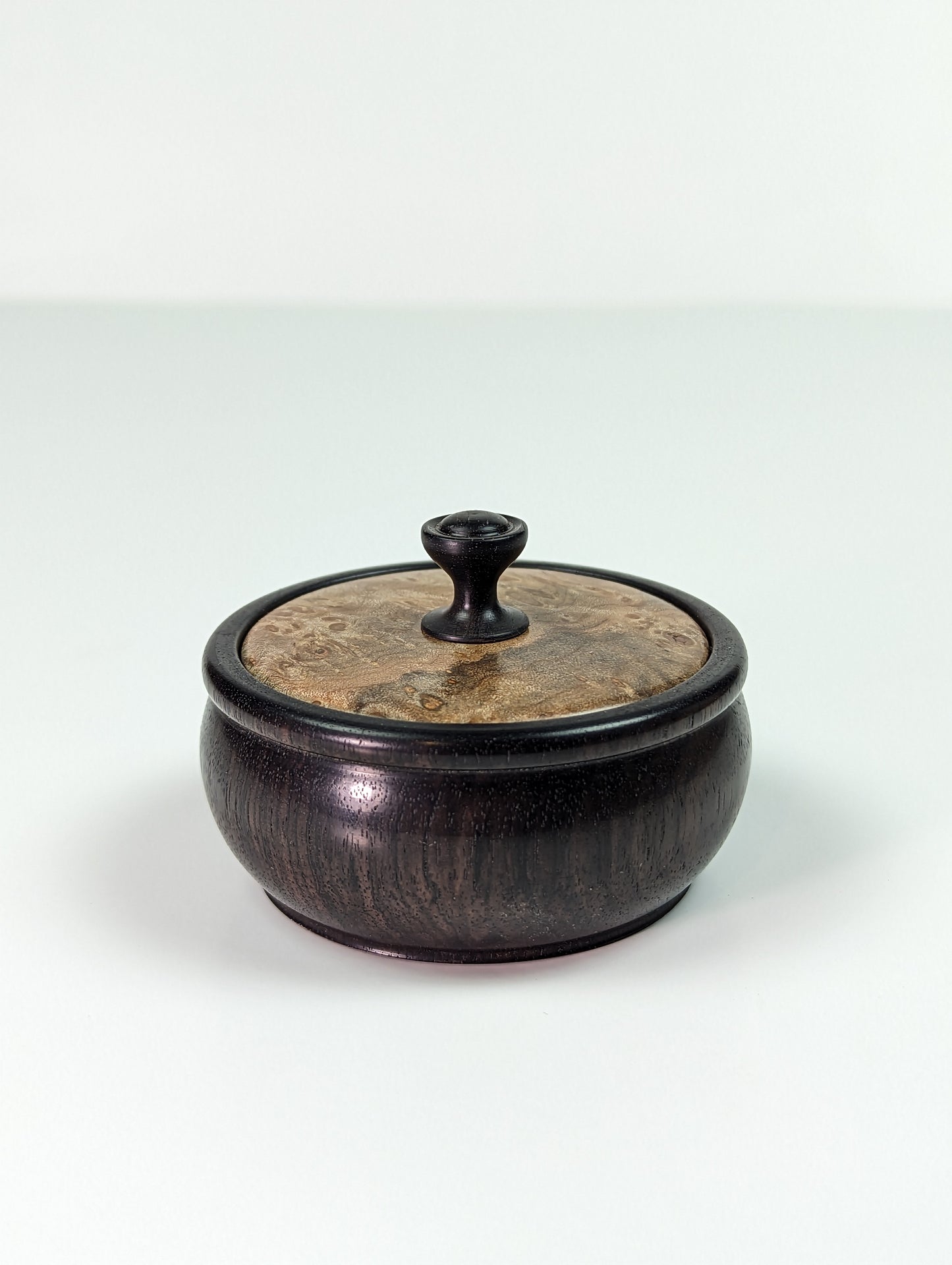 Little blackwood lidded pot