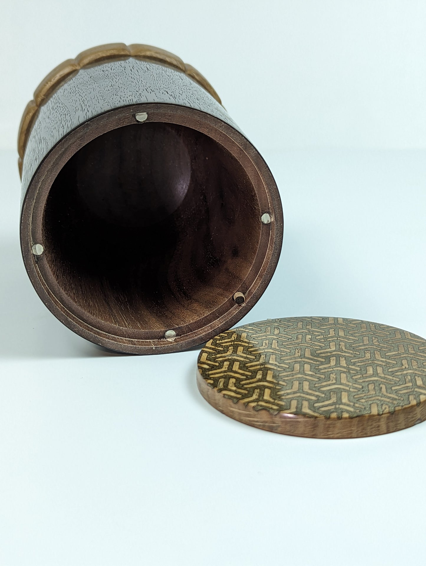 Top Brass patterned puzzle box