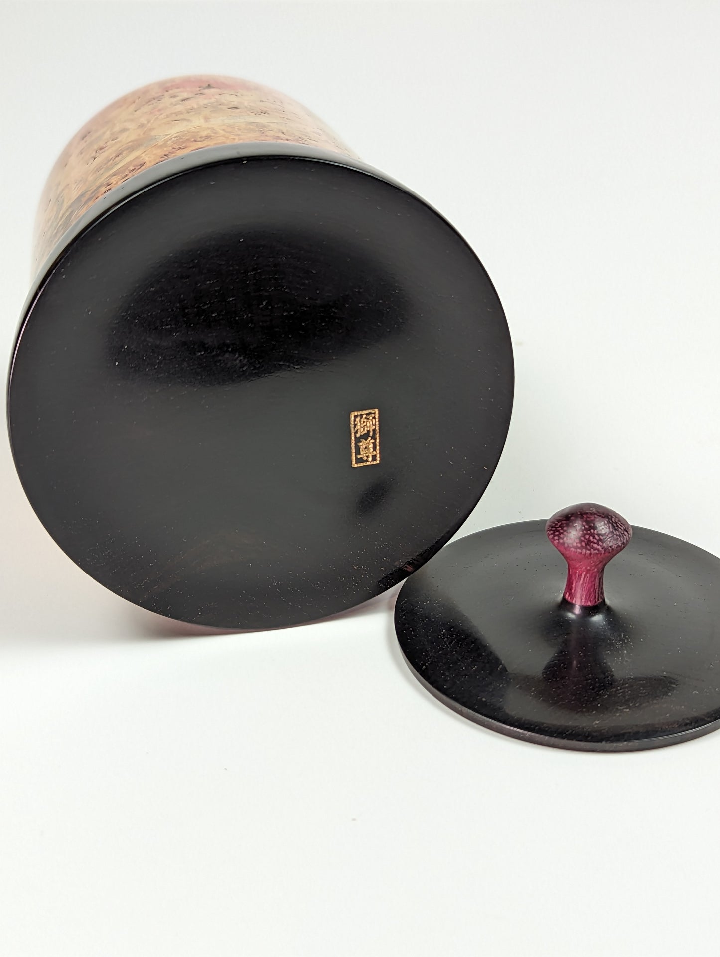 Elegant mappa Burl and blackwood box