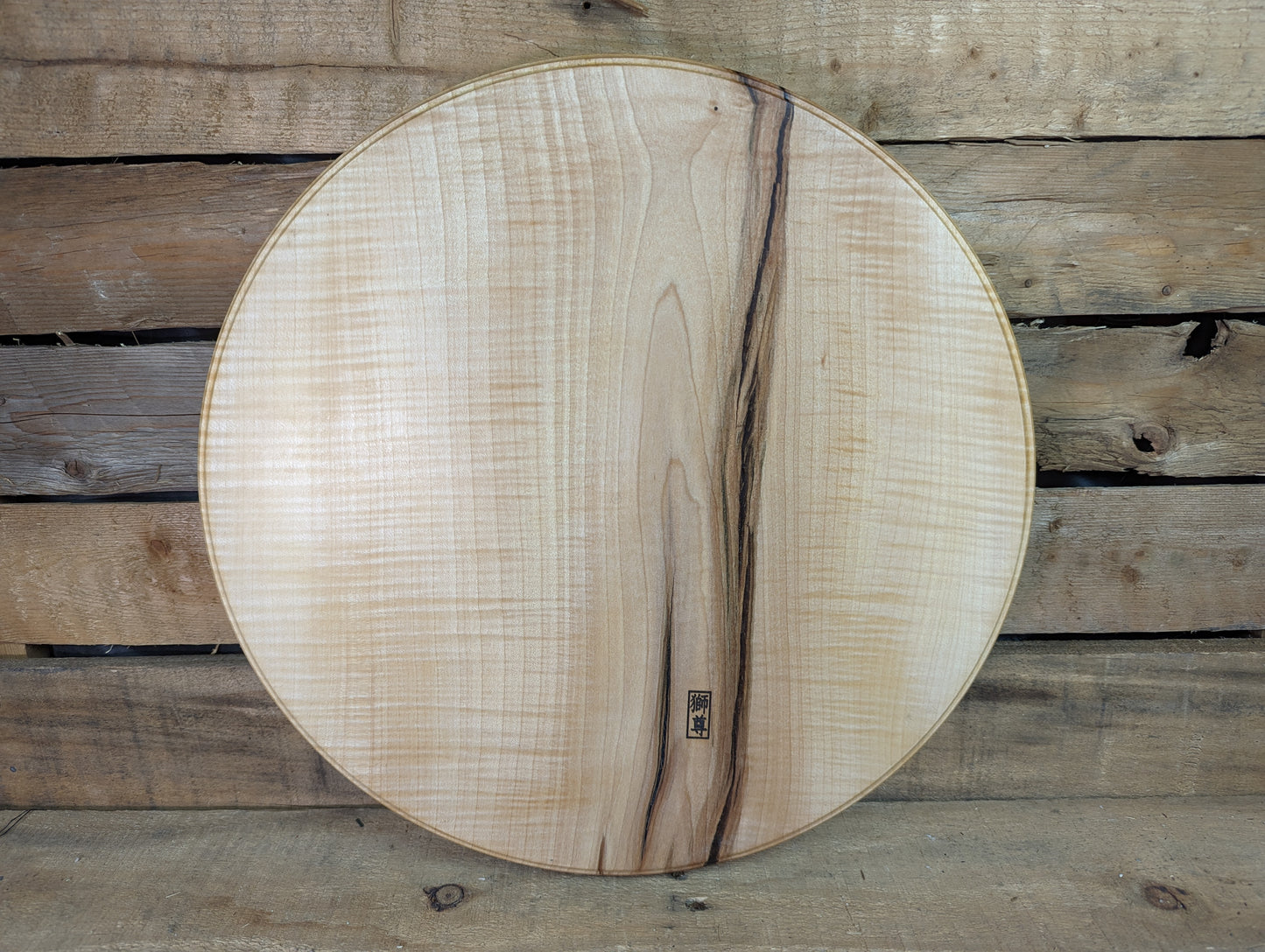 Figured maple serving tray