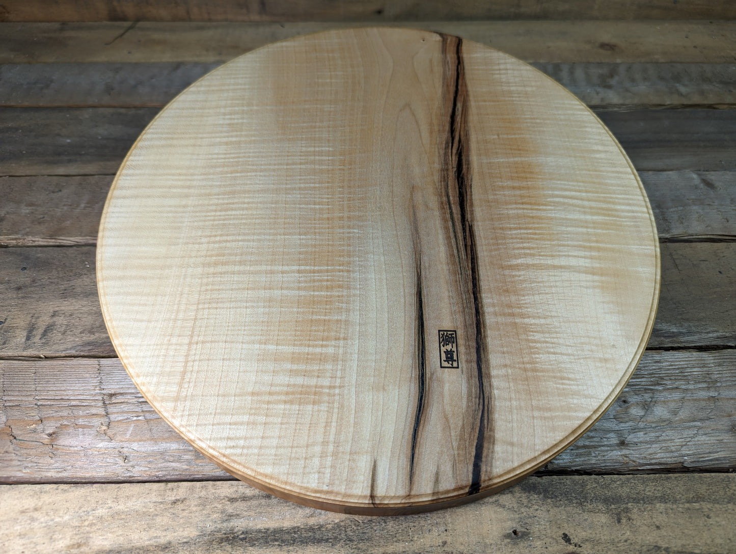 Figured maple serving tray