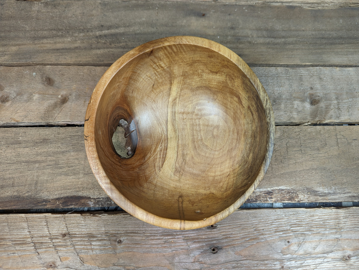 Rustic Maple Bowl 1