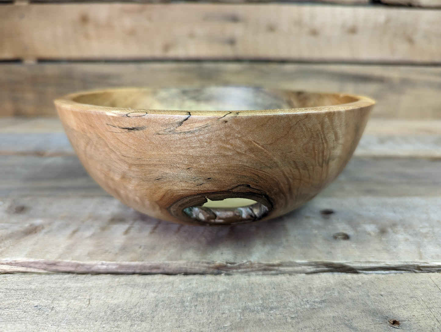 Rustic Maple Bowl 1