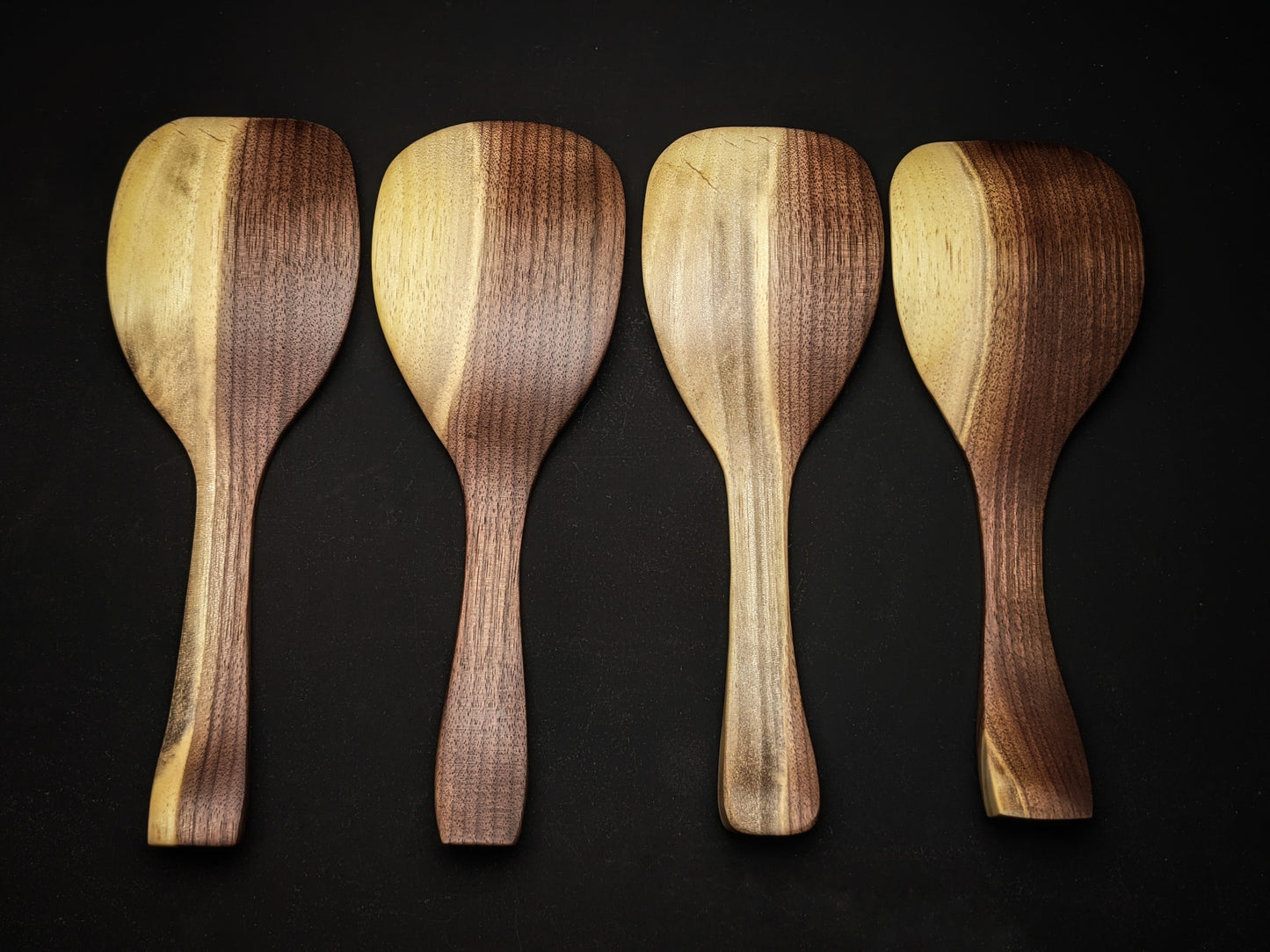 Black walnut rice paddles