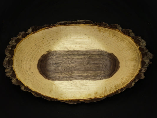 Live edge green turned black walnut catch all