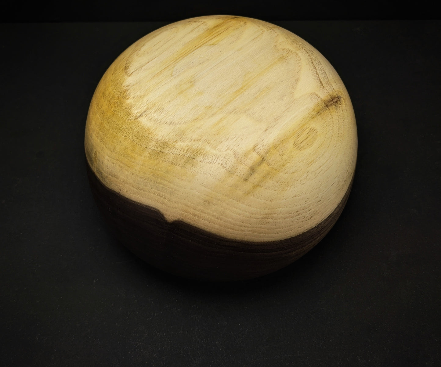 Small black walnut hollow form