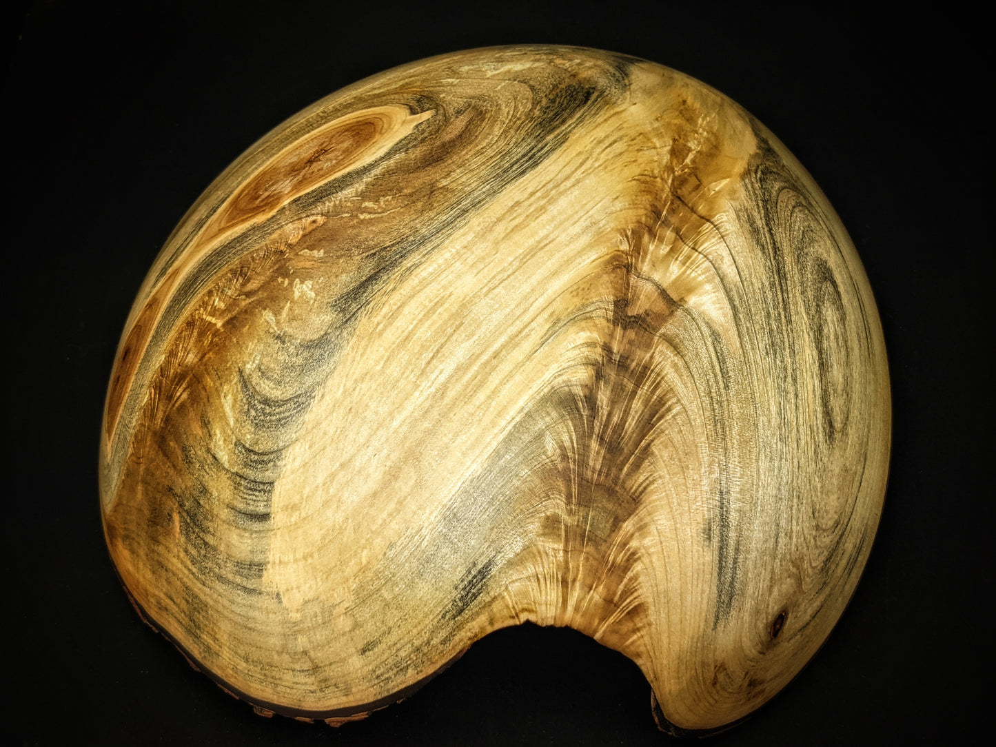 Live edge silver maple dish