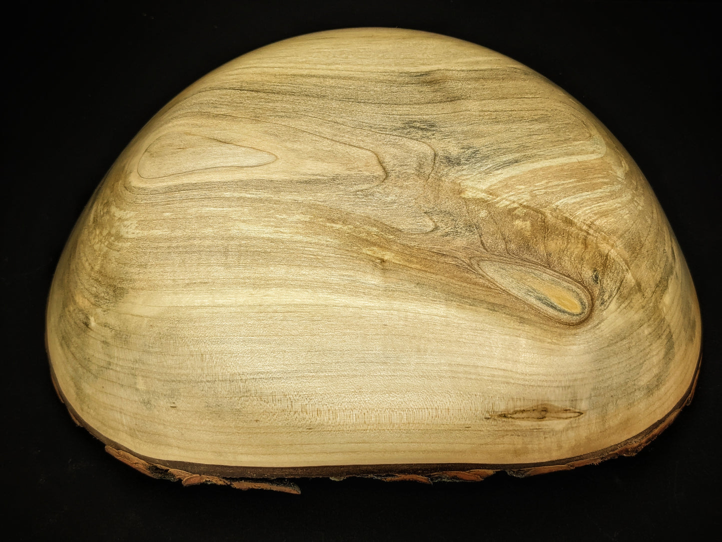 Live edge silver maple bowl