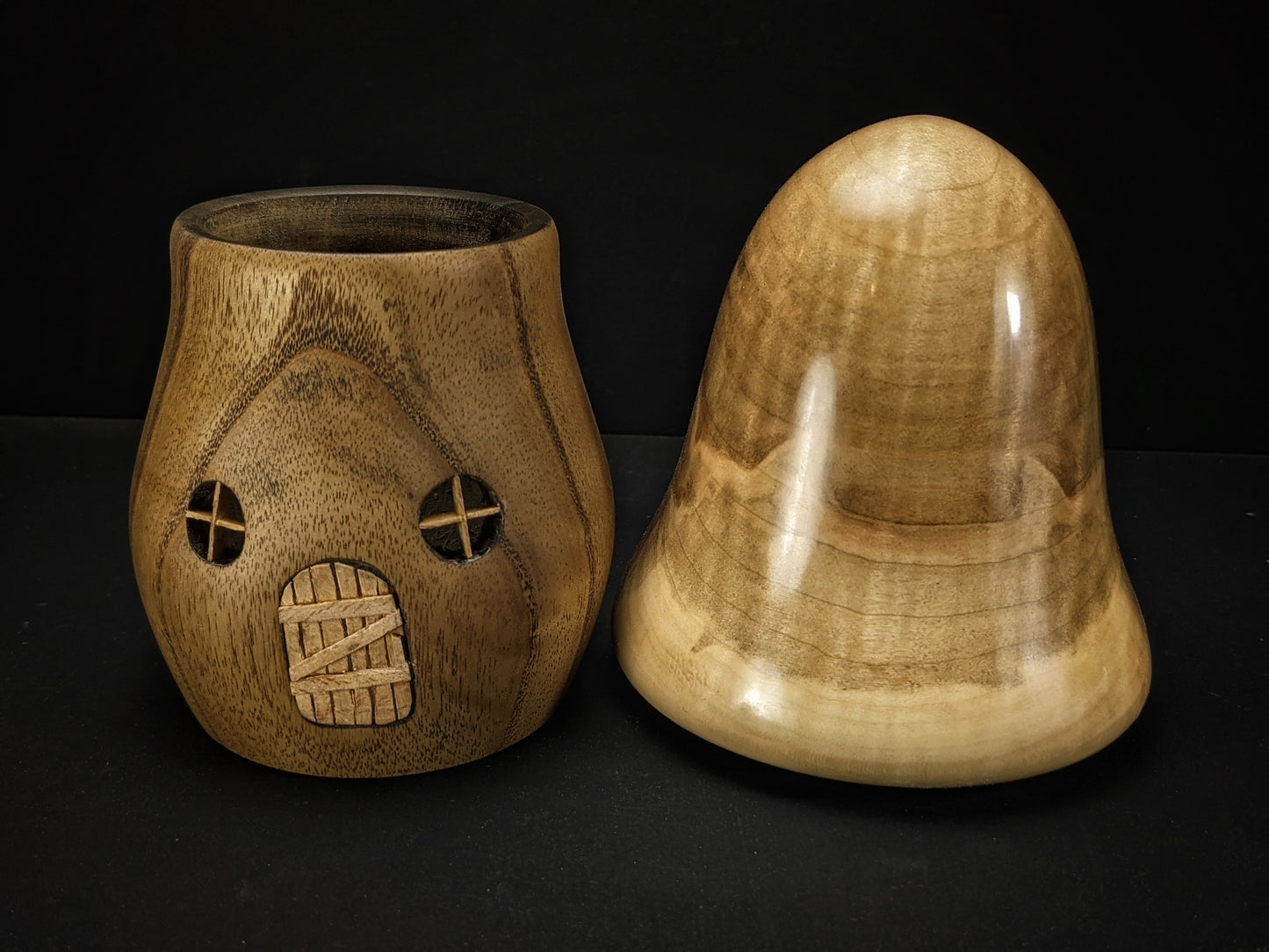 Crab apple and catalpa gnome home