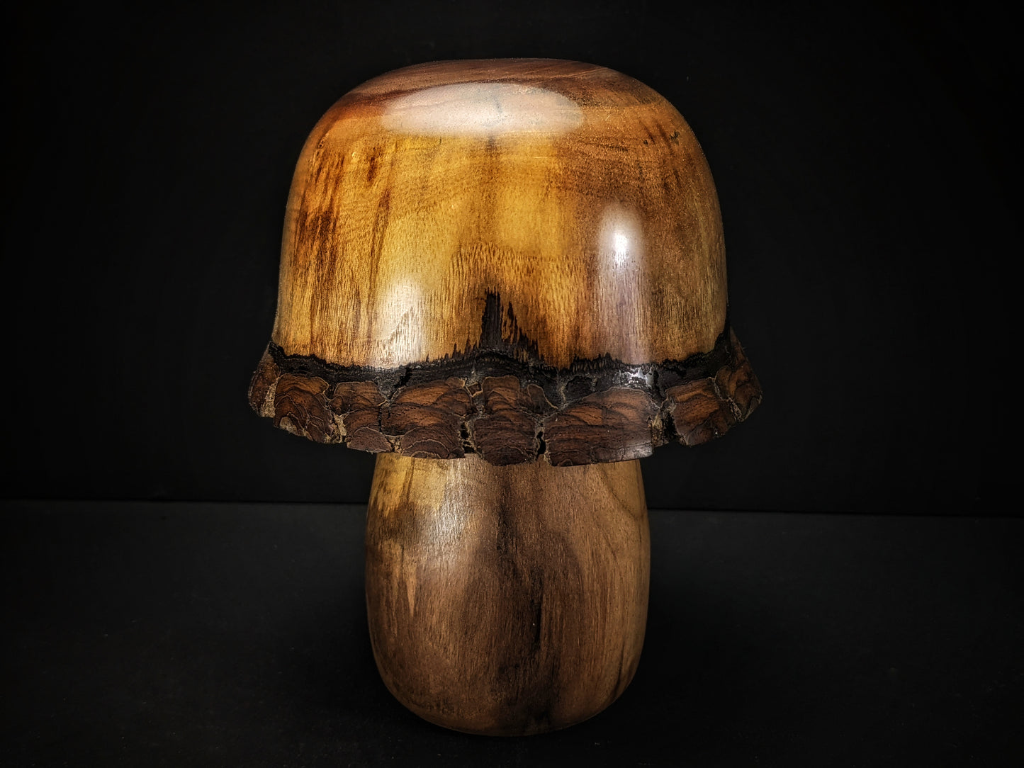 Black walnut end grain mushroom house