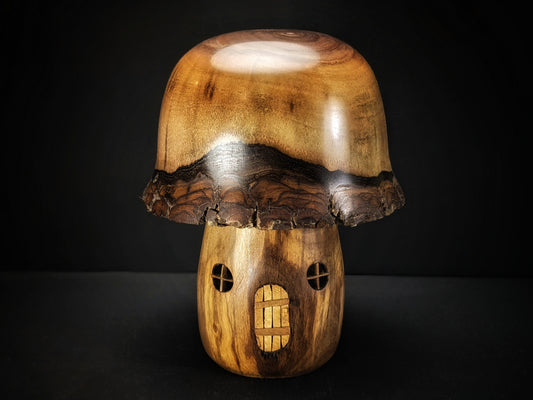 Black walnut end grain mushroom house