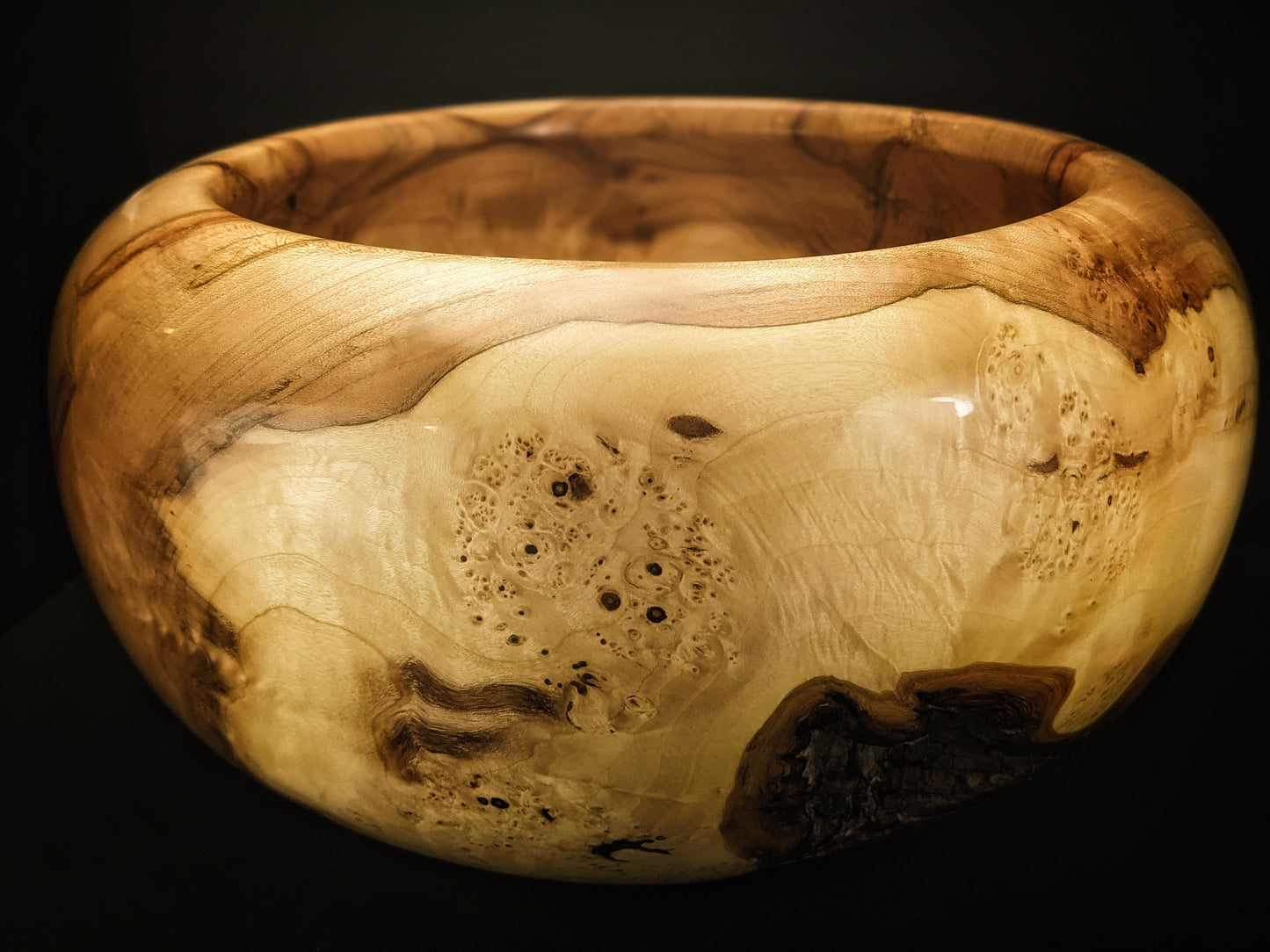 Large chunky crab apple bowl