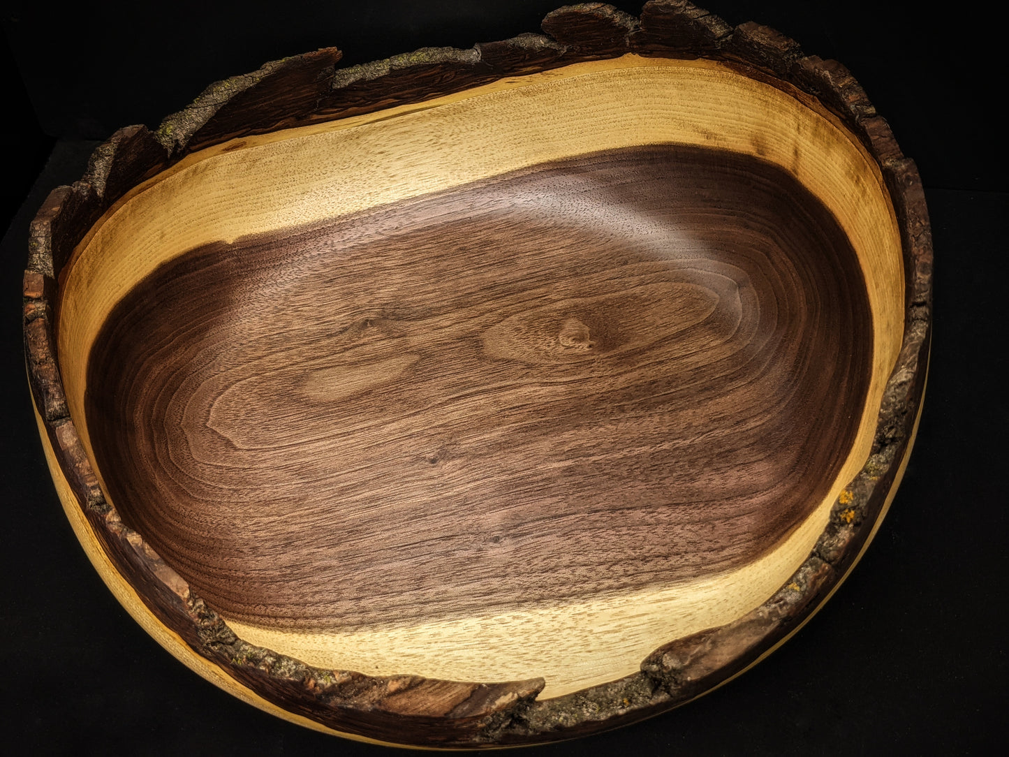 Live edge black walnut bowl