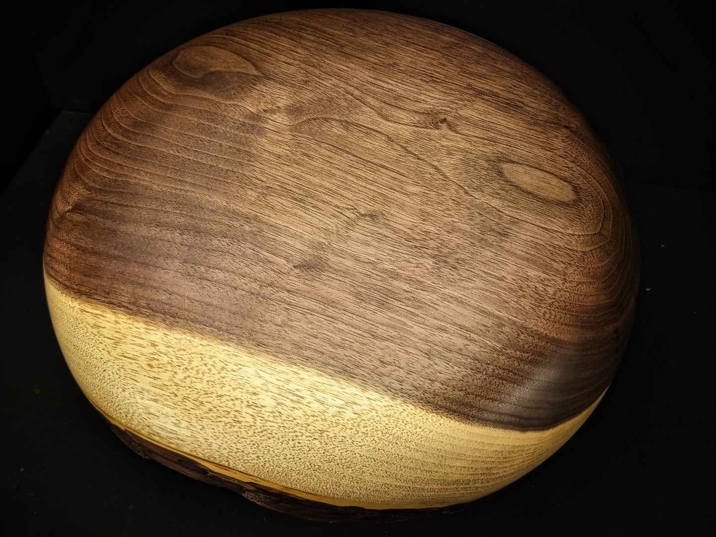 Live edge black walnut bowl