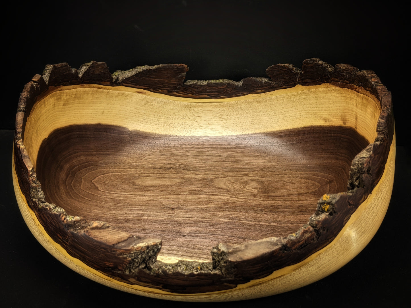 Live edge black walnut bowl