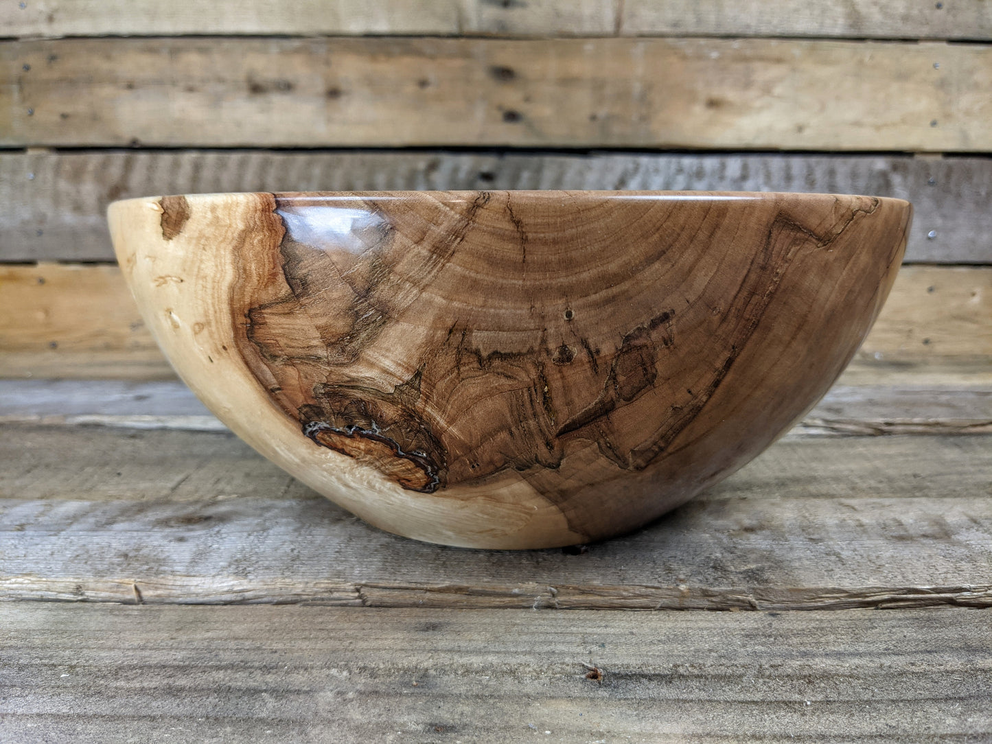 Decorative crab apple bowl