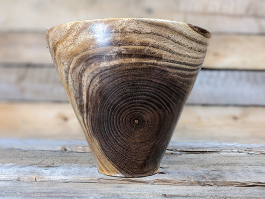 Ebonized honey locust decorative dry vase