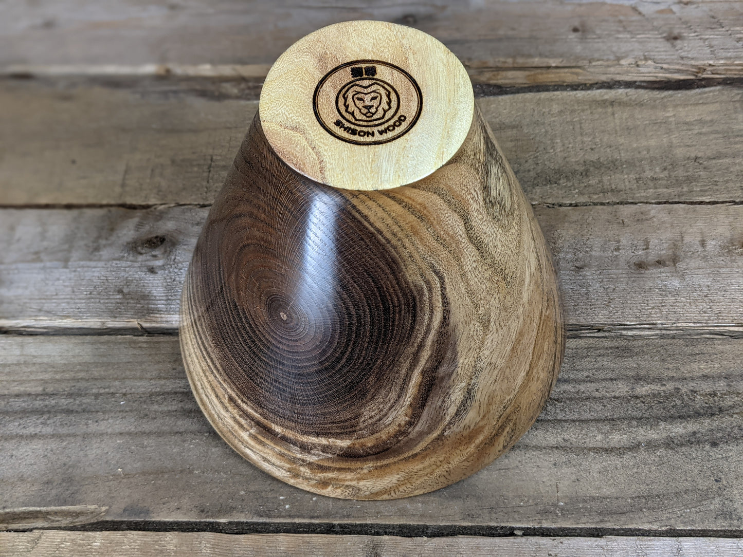 Ebonized honey locust decorative dry vase