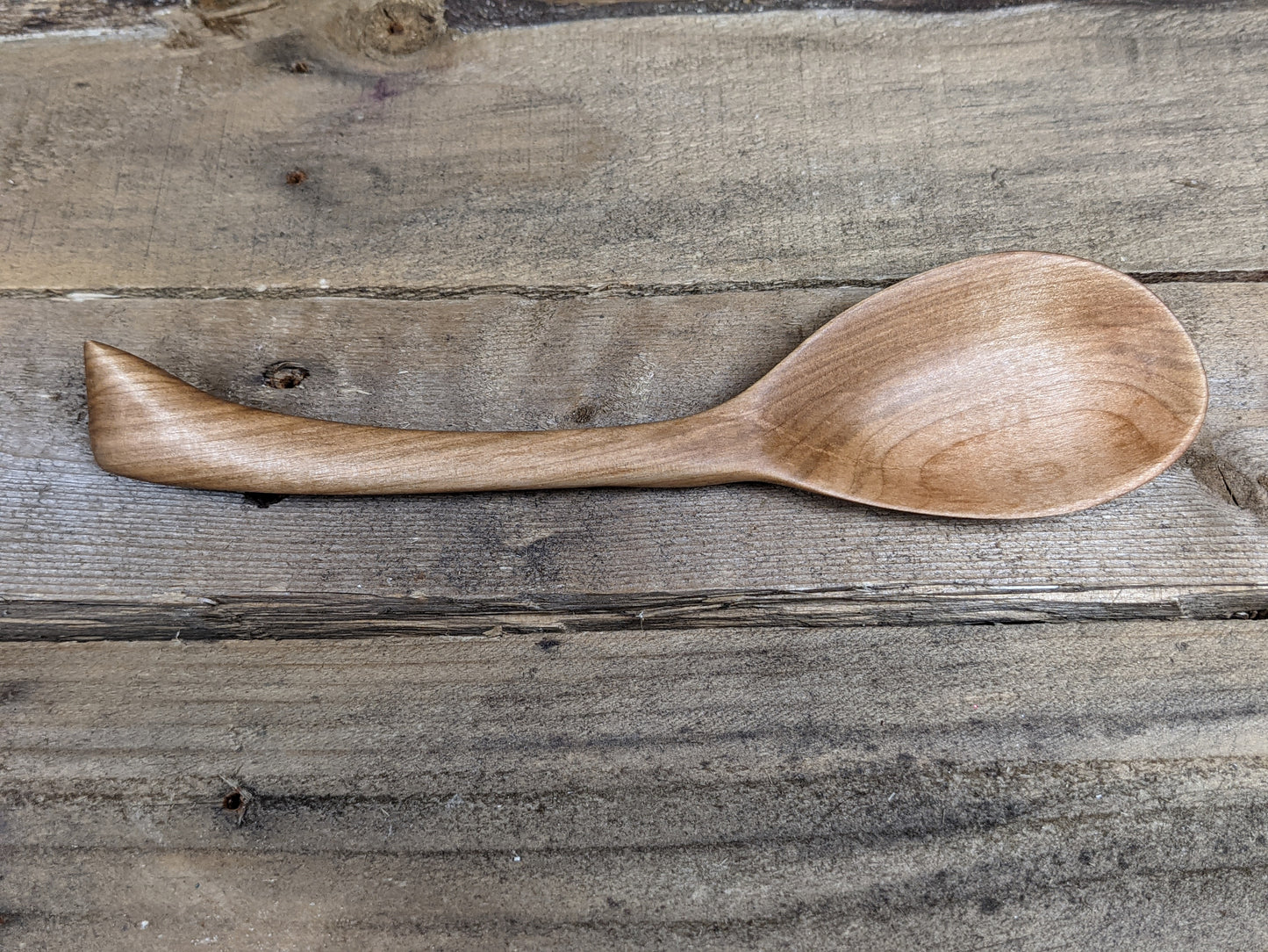 Silver maple soup spoon