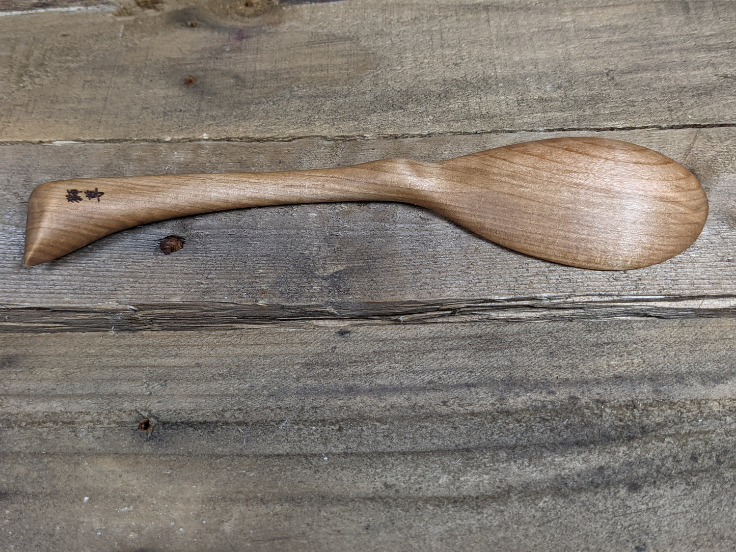 Silver maple soup spoon