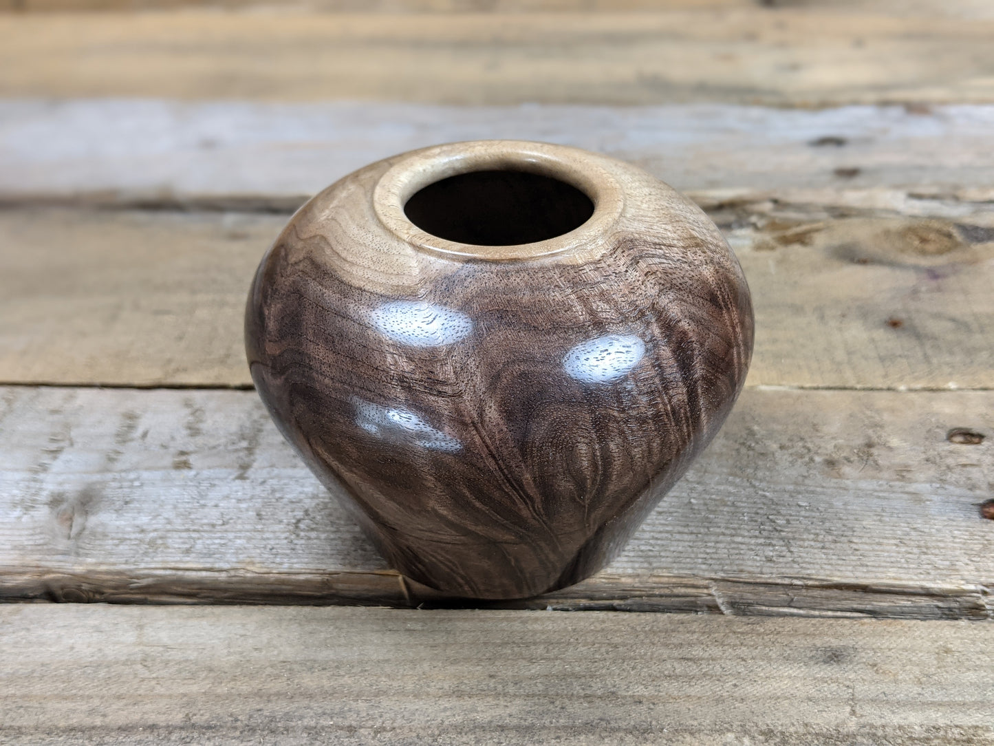 Black walnut hollow form
