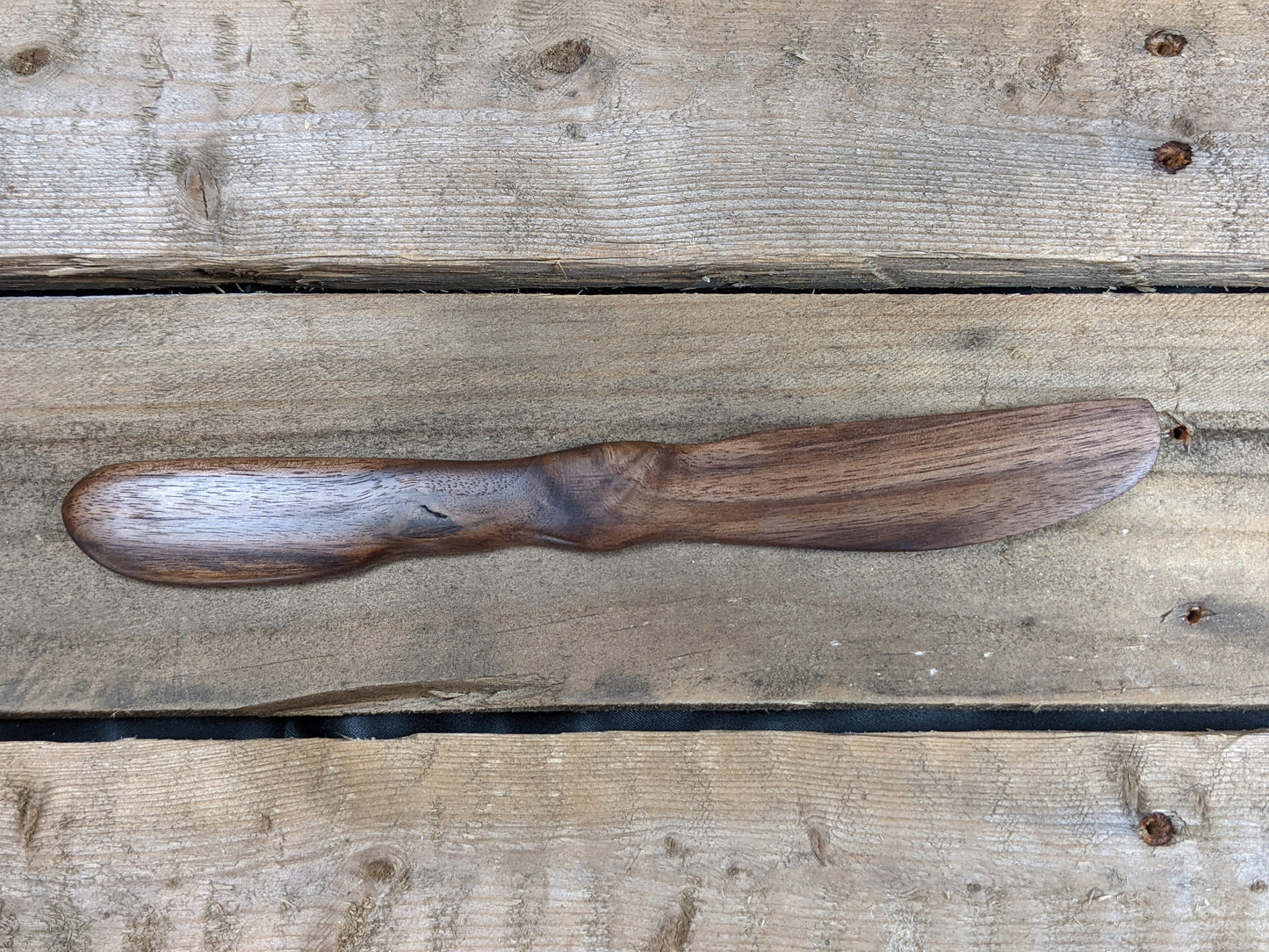 Black walnut spread knife