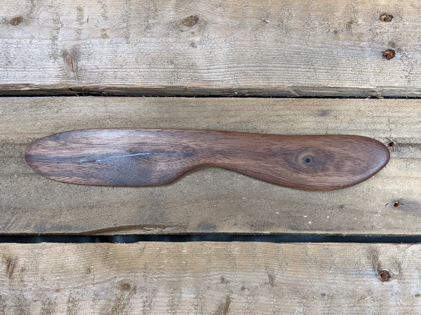 Black walnut spread knife