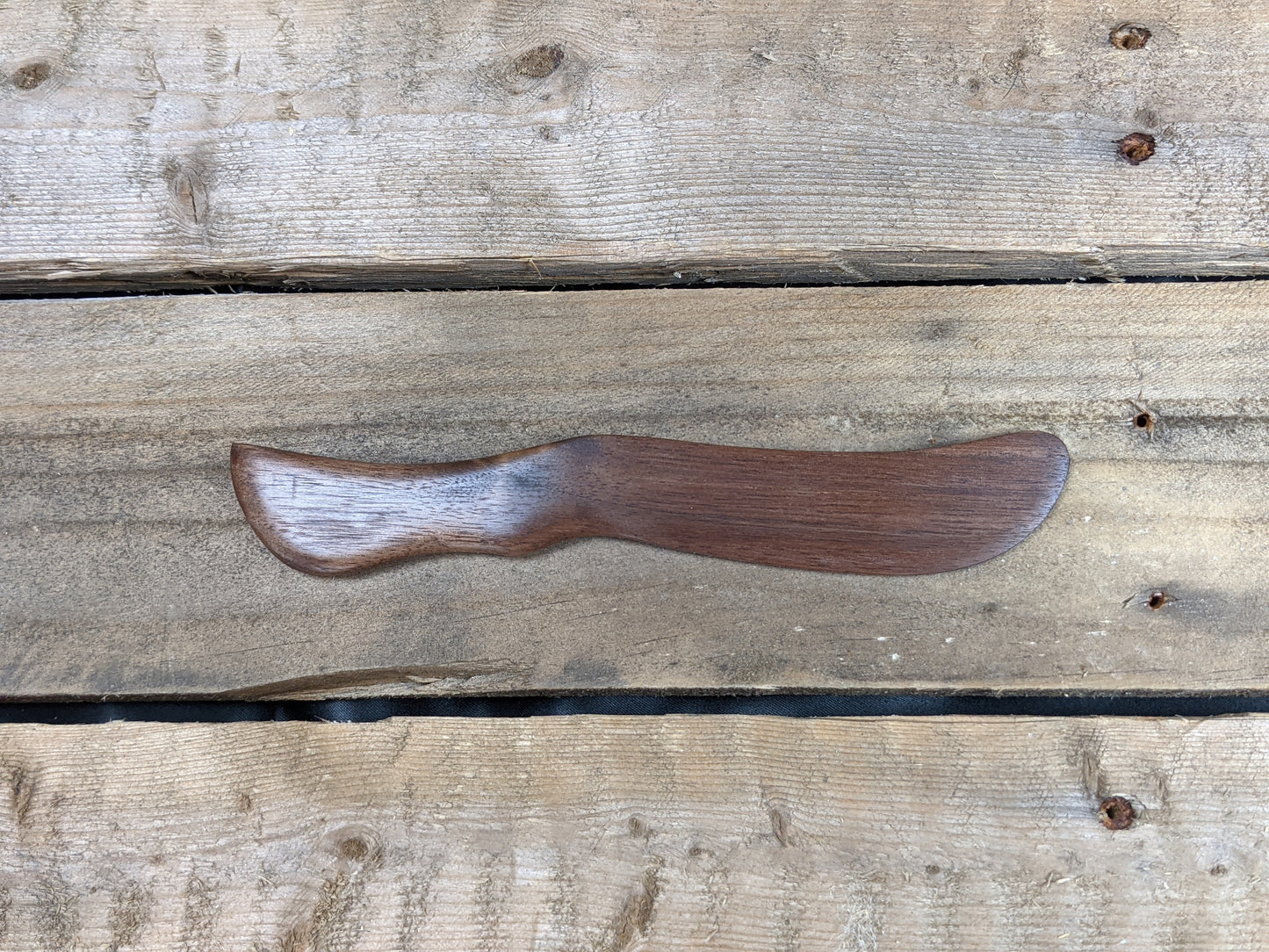 Black walnut spread knife