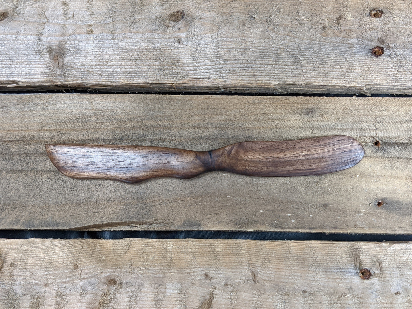 Black walnut spread knife