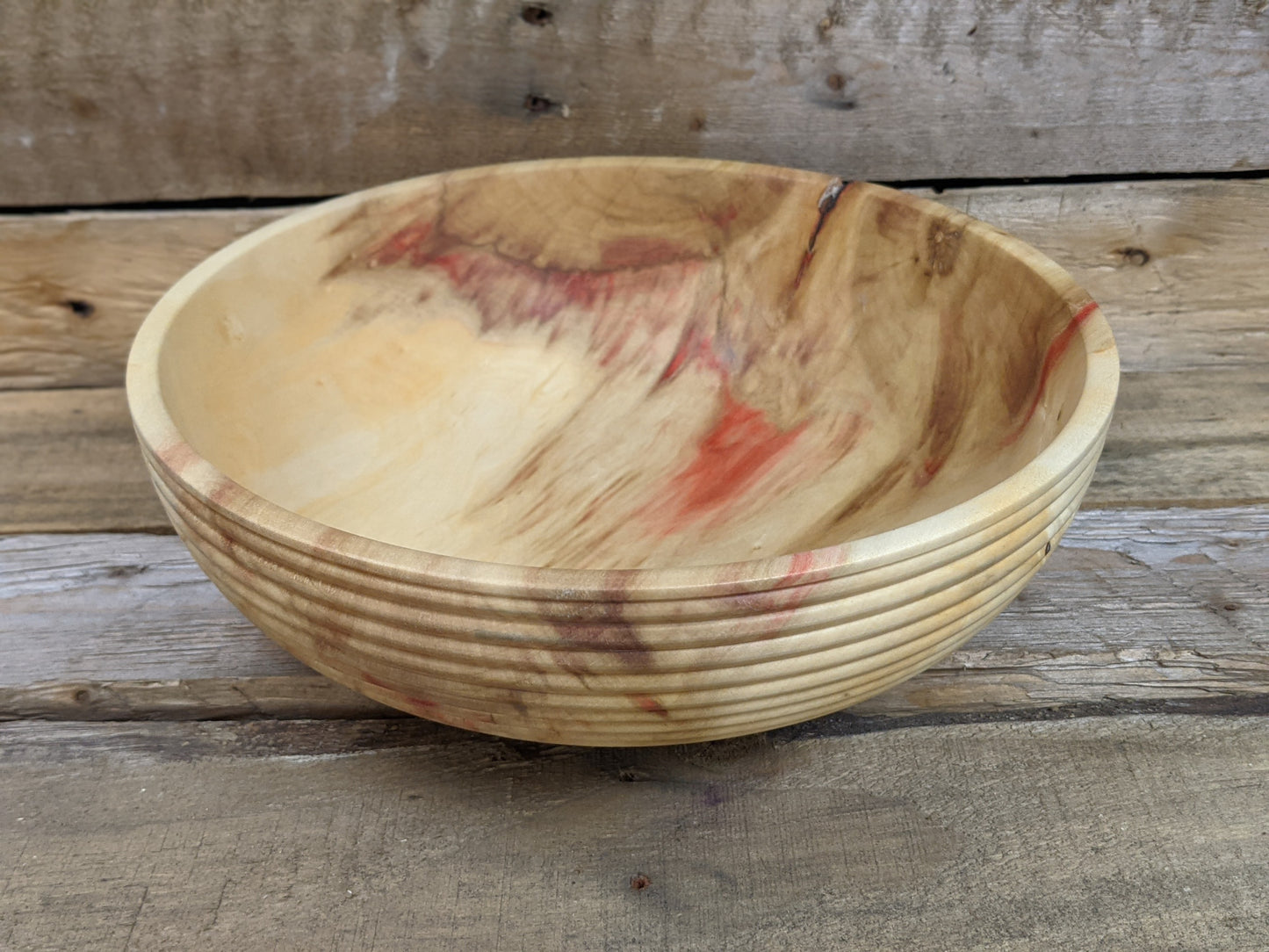 Box elder beaded bowl