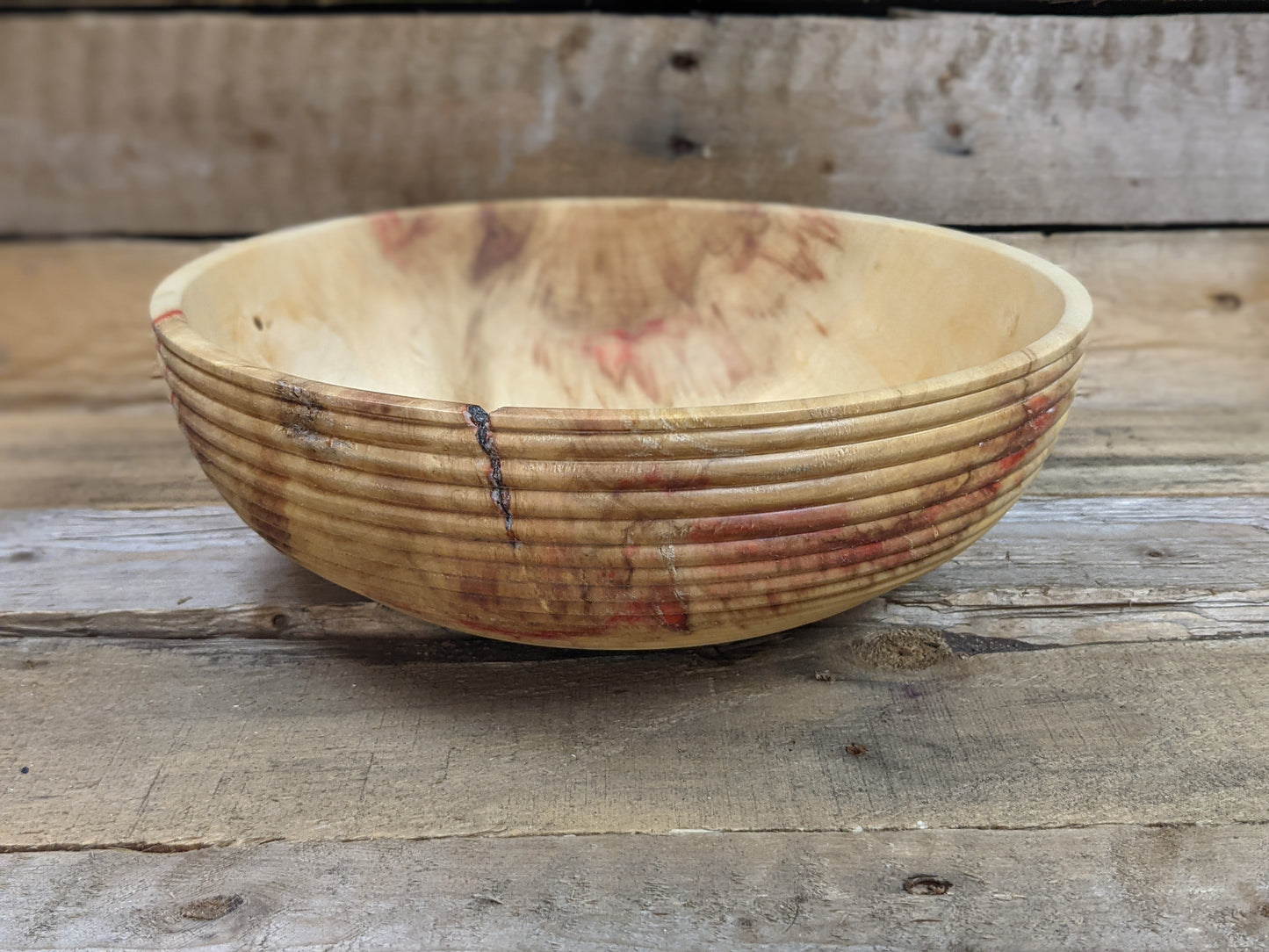 Box elder beaded bowl