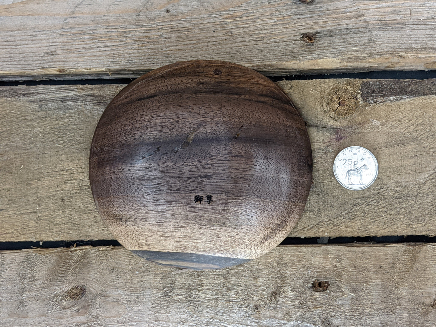 Black walnut ring dish