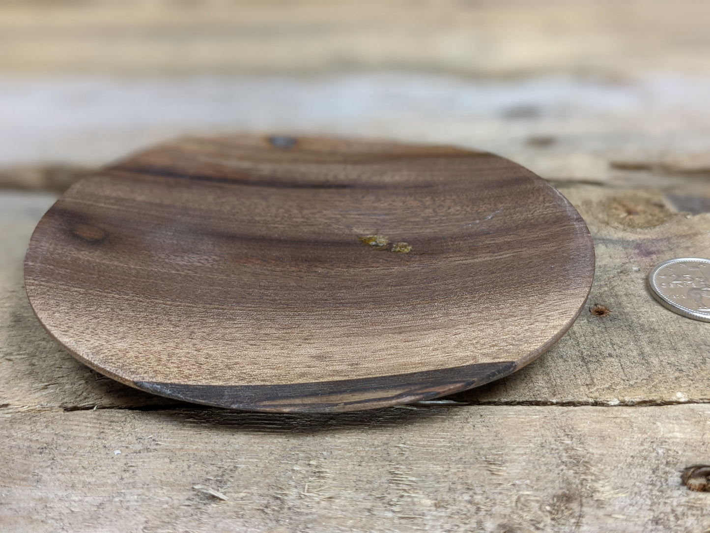 Black walnut ring dish