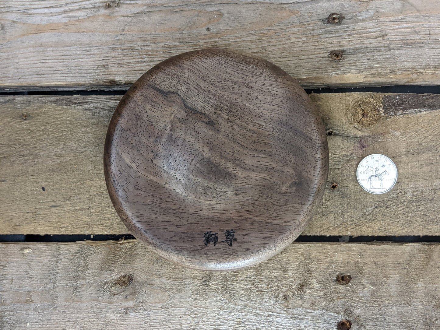 Black walnut ring dish