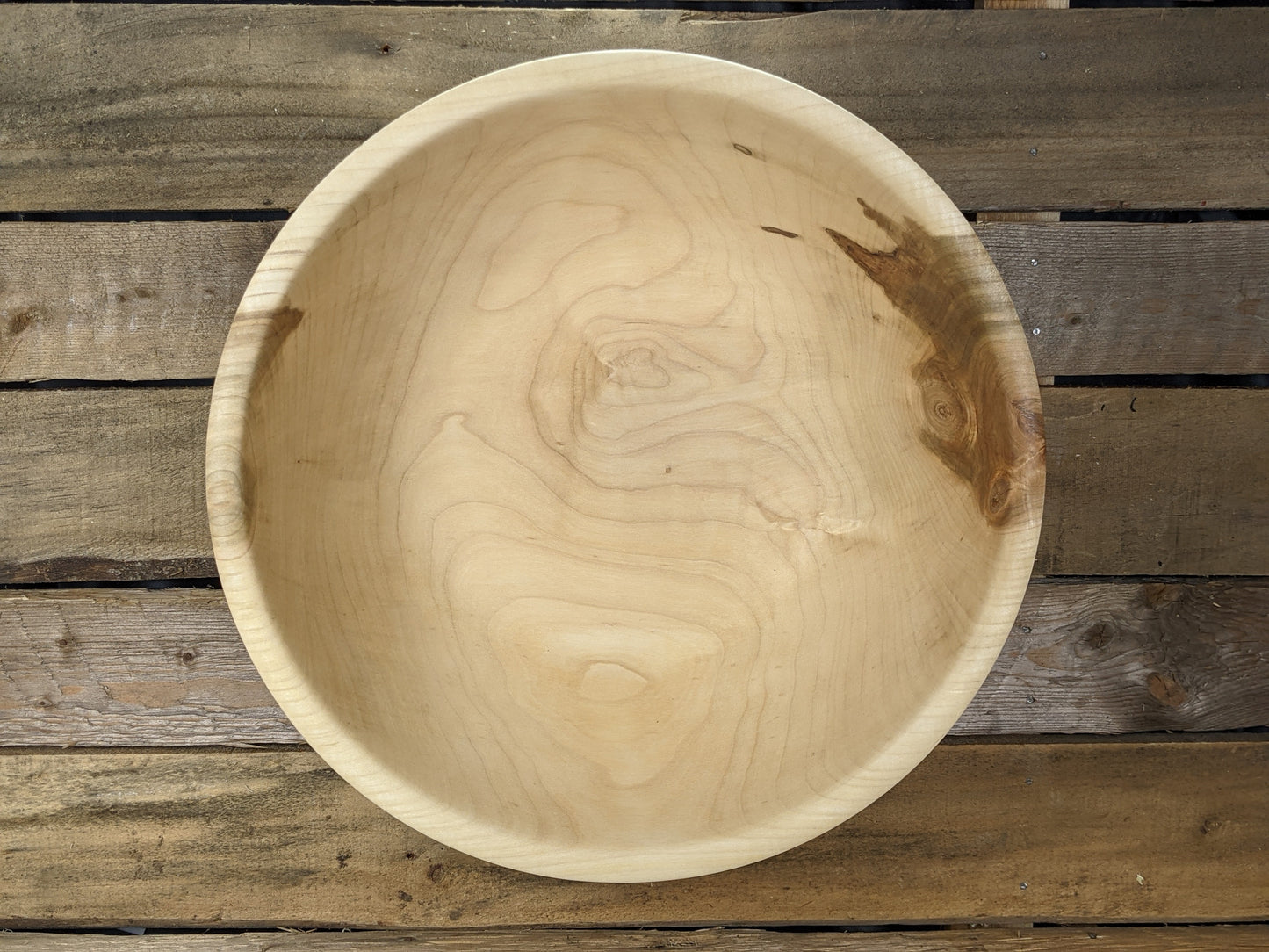 Large ambrosia maple salad bowl