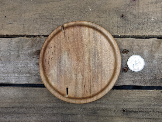 Wormy birch ring dish