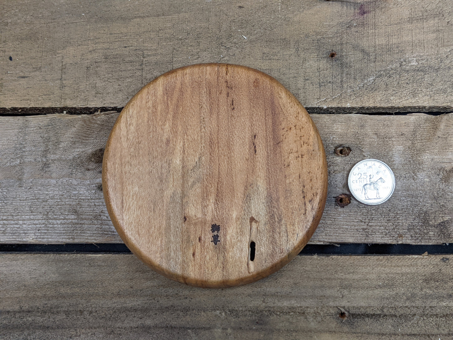 Wormy birch ring dish