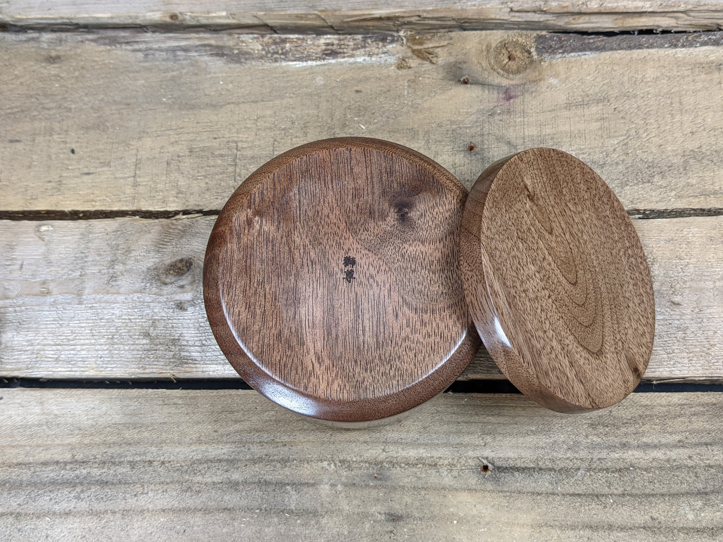 Black walnut lidded pot