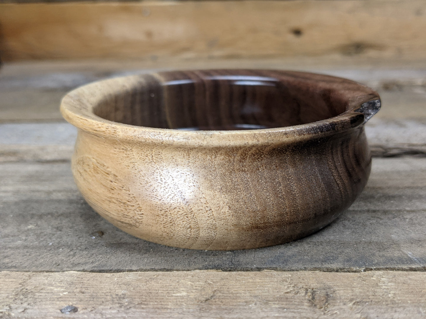 Black walnut salt throw