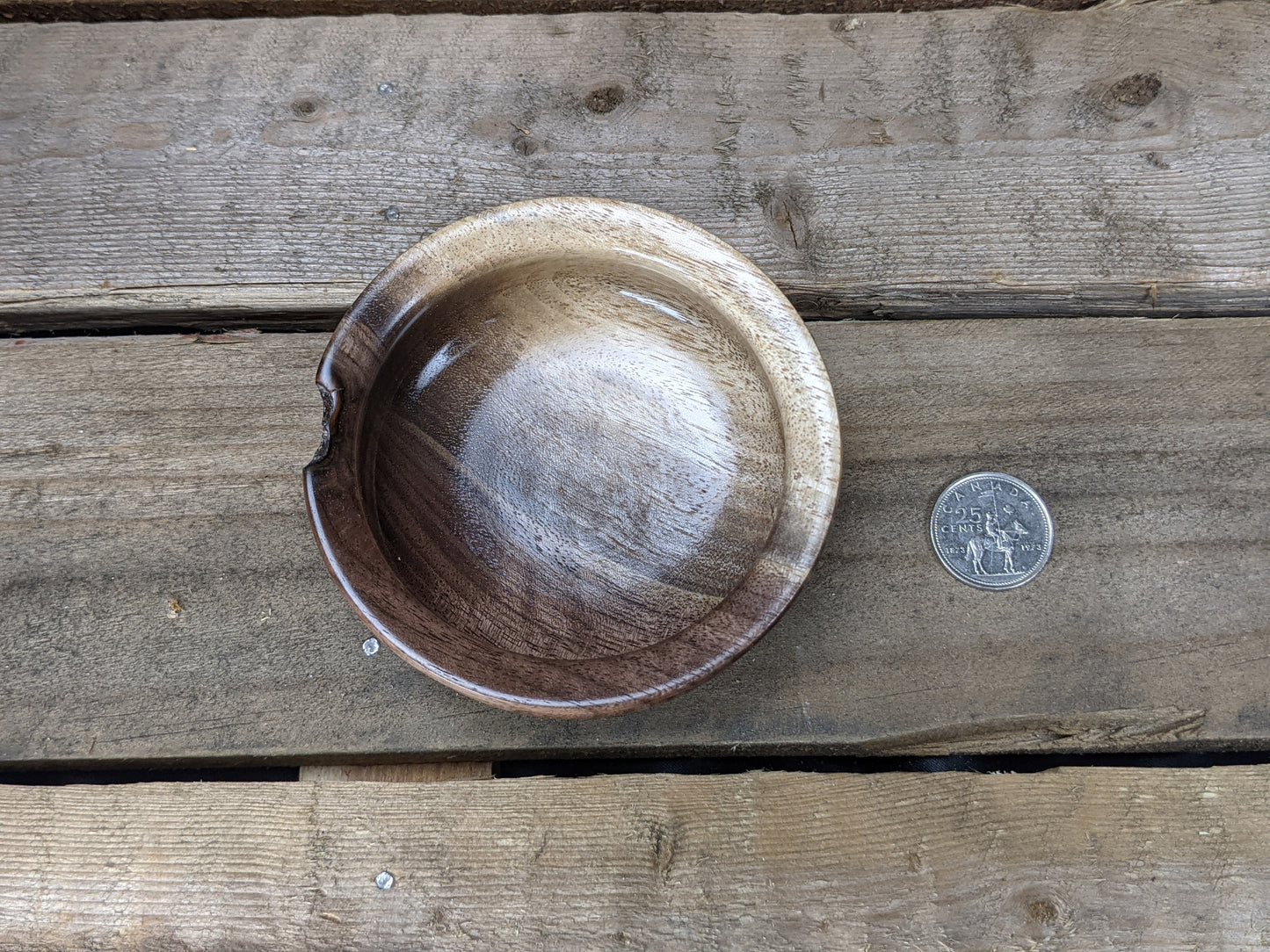 Black walnut salt throw