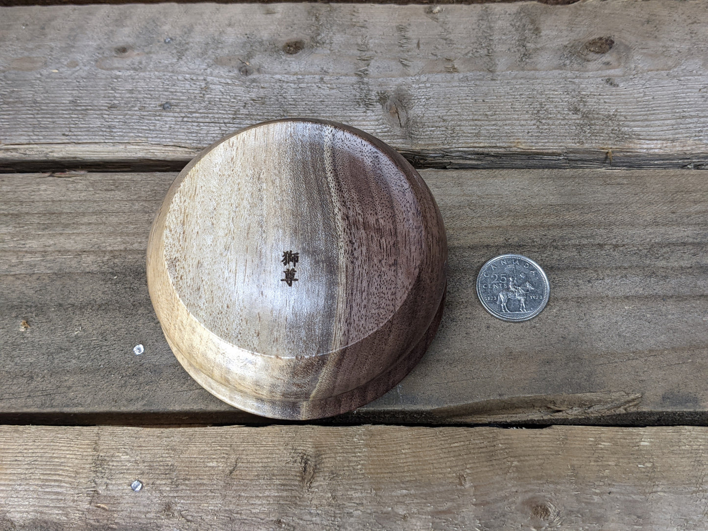 Black walnut salt throw