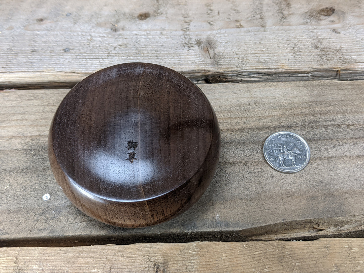 Black walnut salt throw