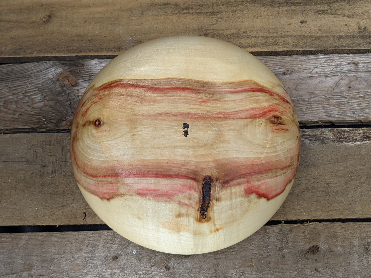 Natural edge box elder bowl