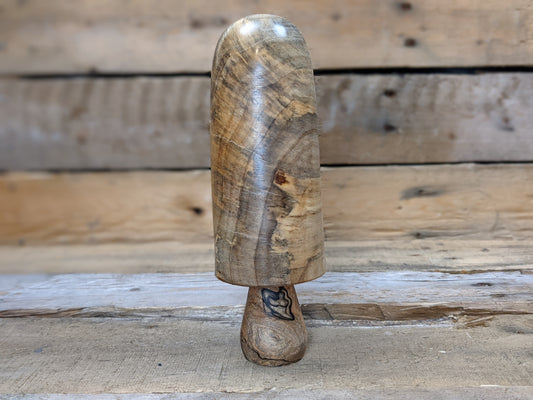 Cottonwood and figured spalted maple mushroom