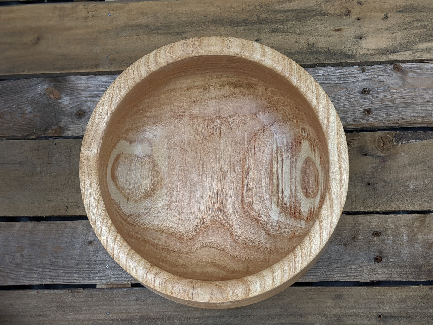 Chunky decorative honey locust bowl