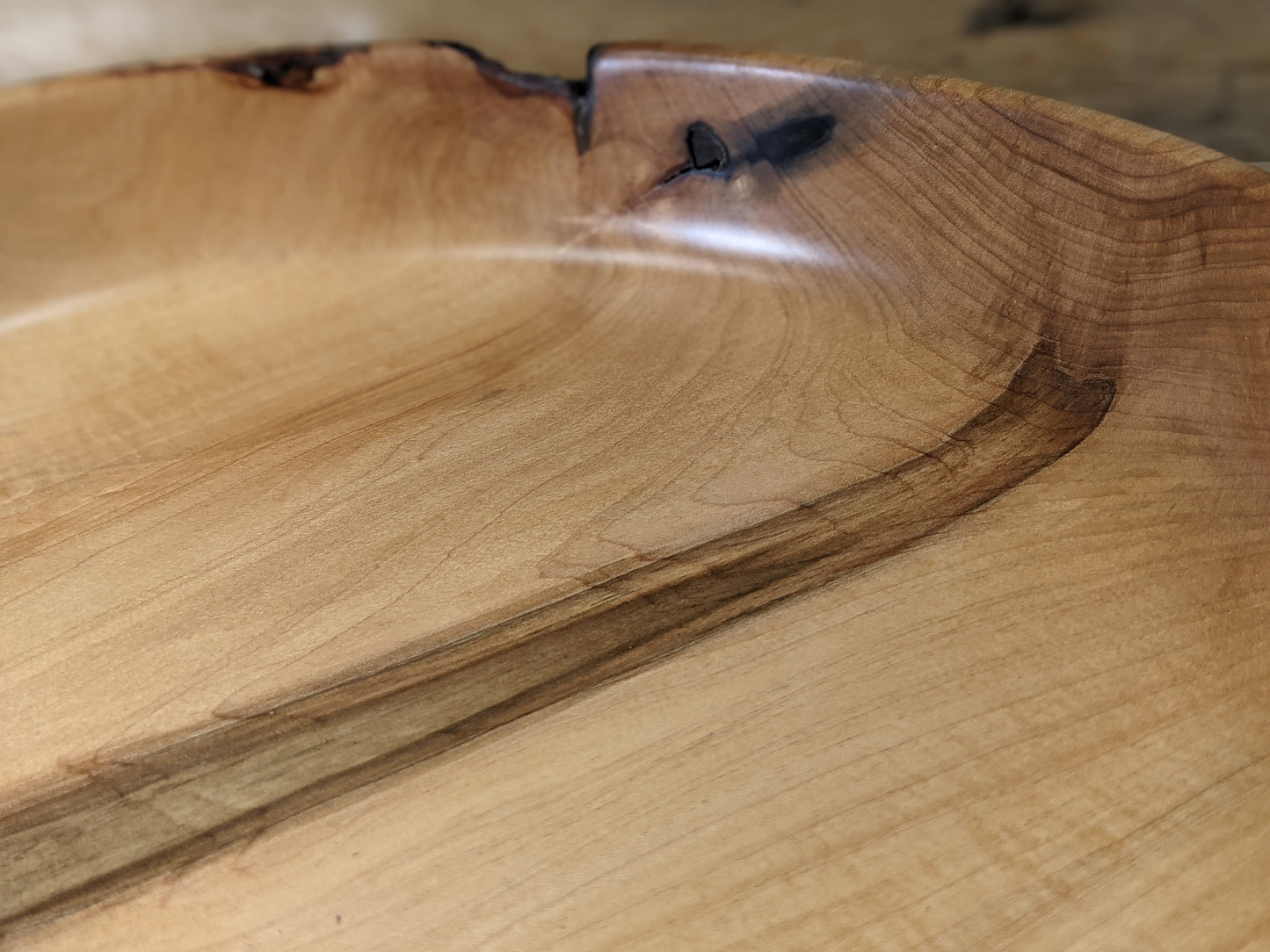 Natural edge serving dish