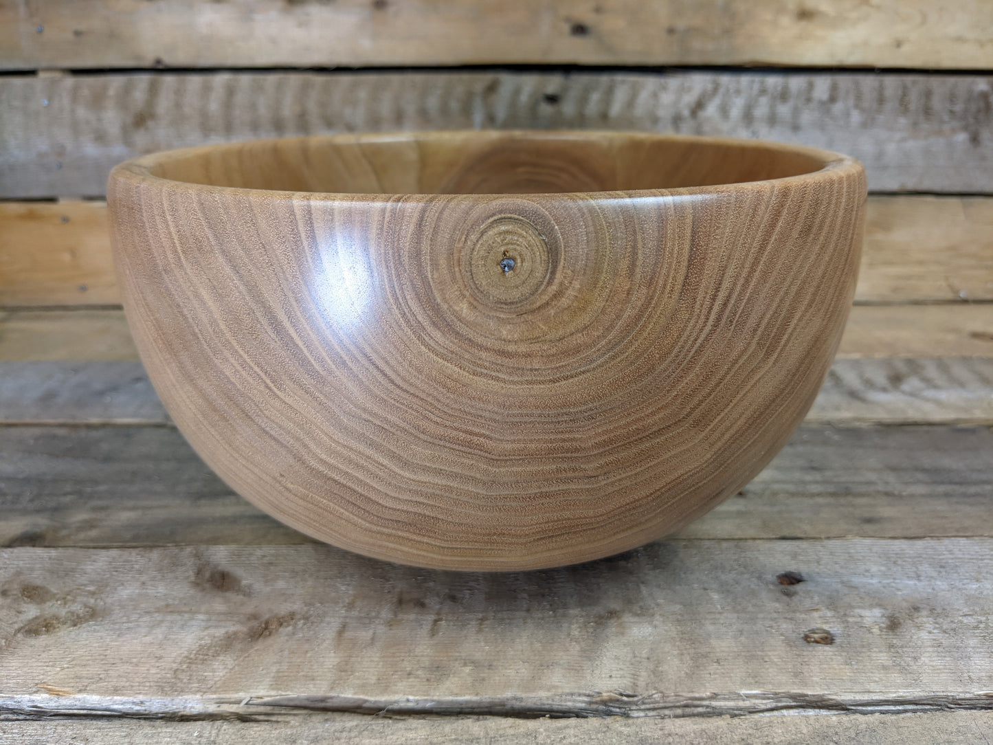 Large butternut walnut bowl
