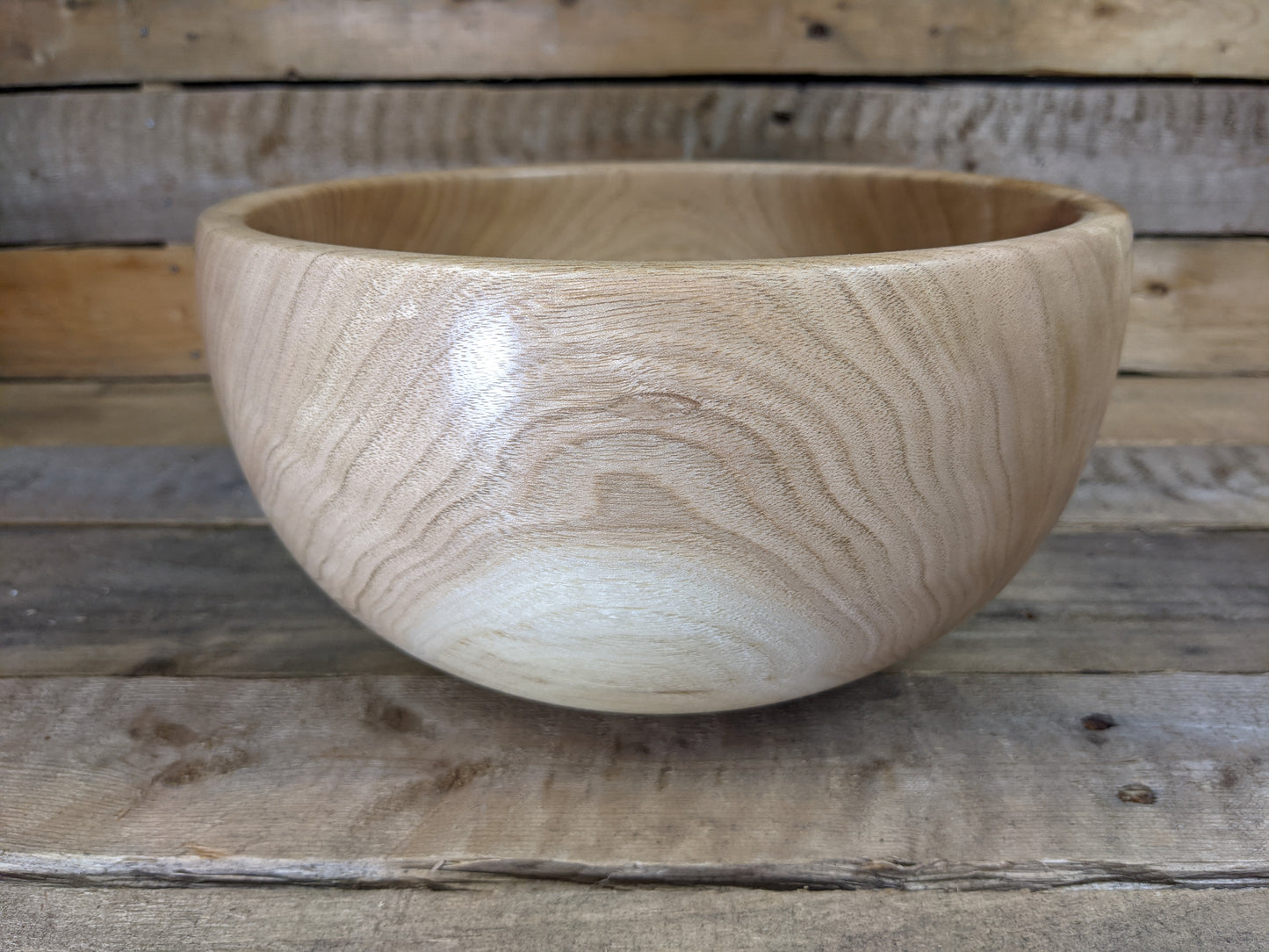 Large butternut walnut bowl