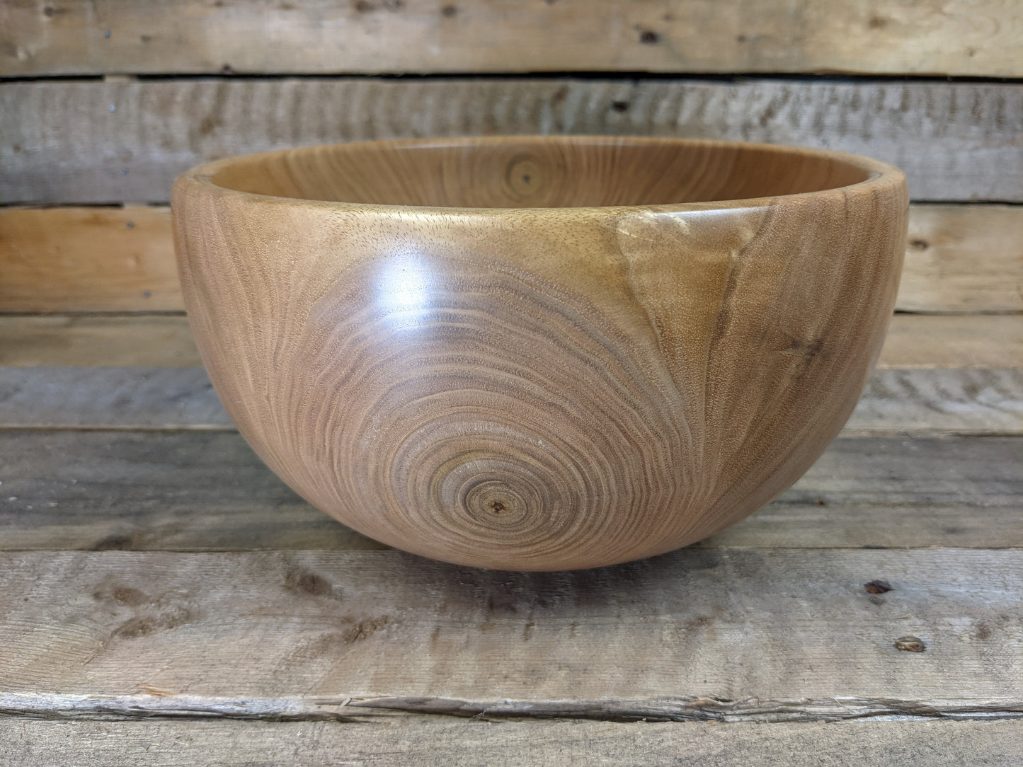 Large butternut walnut bowl
