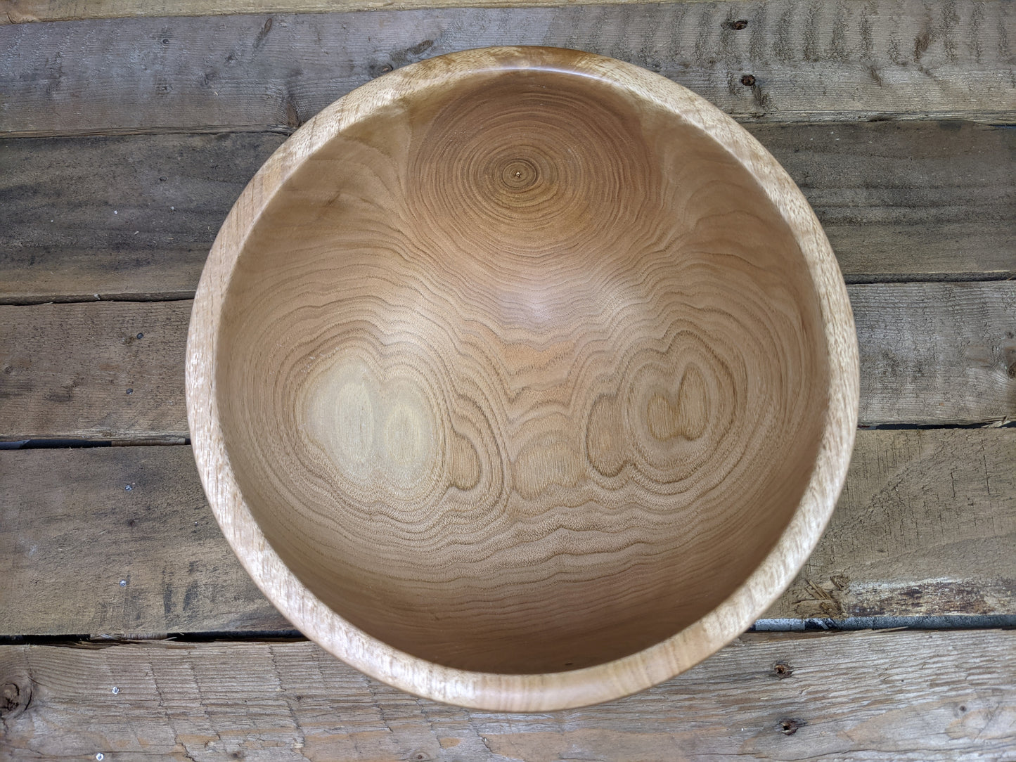 Large butternut walnut bowl
